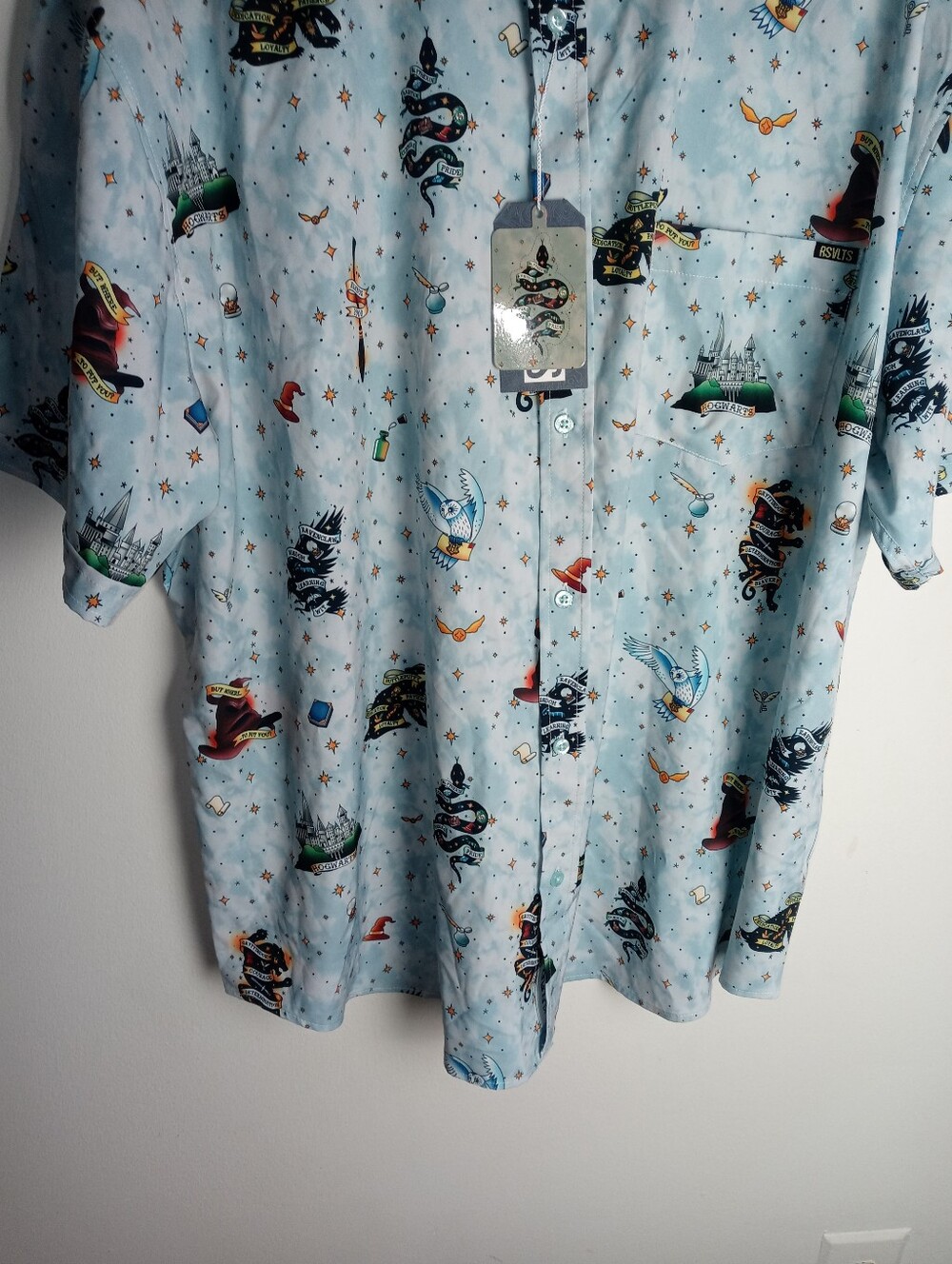 Men's RSVLTS Harry Potter Series 1 "Wizarding Ink" Short Sleeve Shirt Size 3XL - Picture 3 of 12